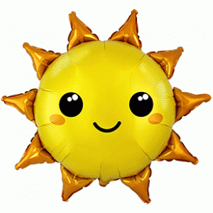 Cute Sun Sunshine Supershape Balloon